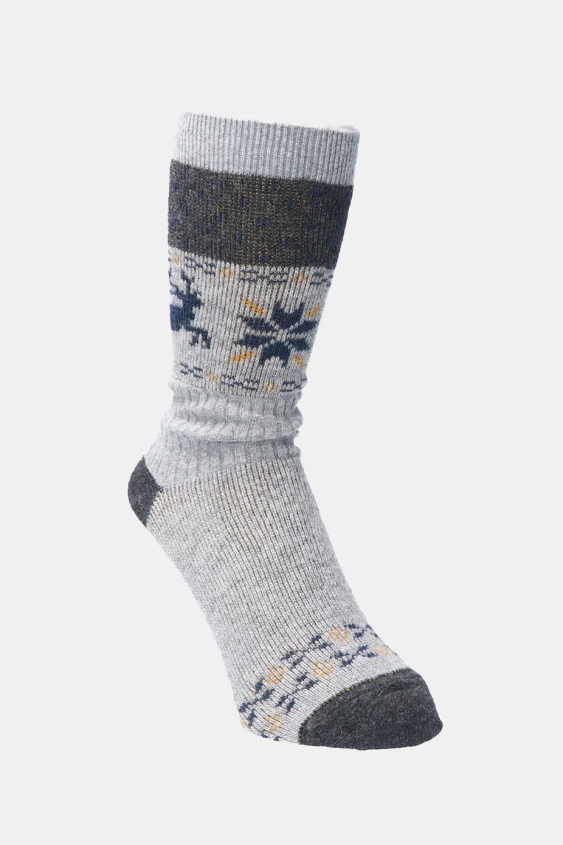 Anonymous Ism Holiday Deer Links Crew Sock (Grey)