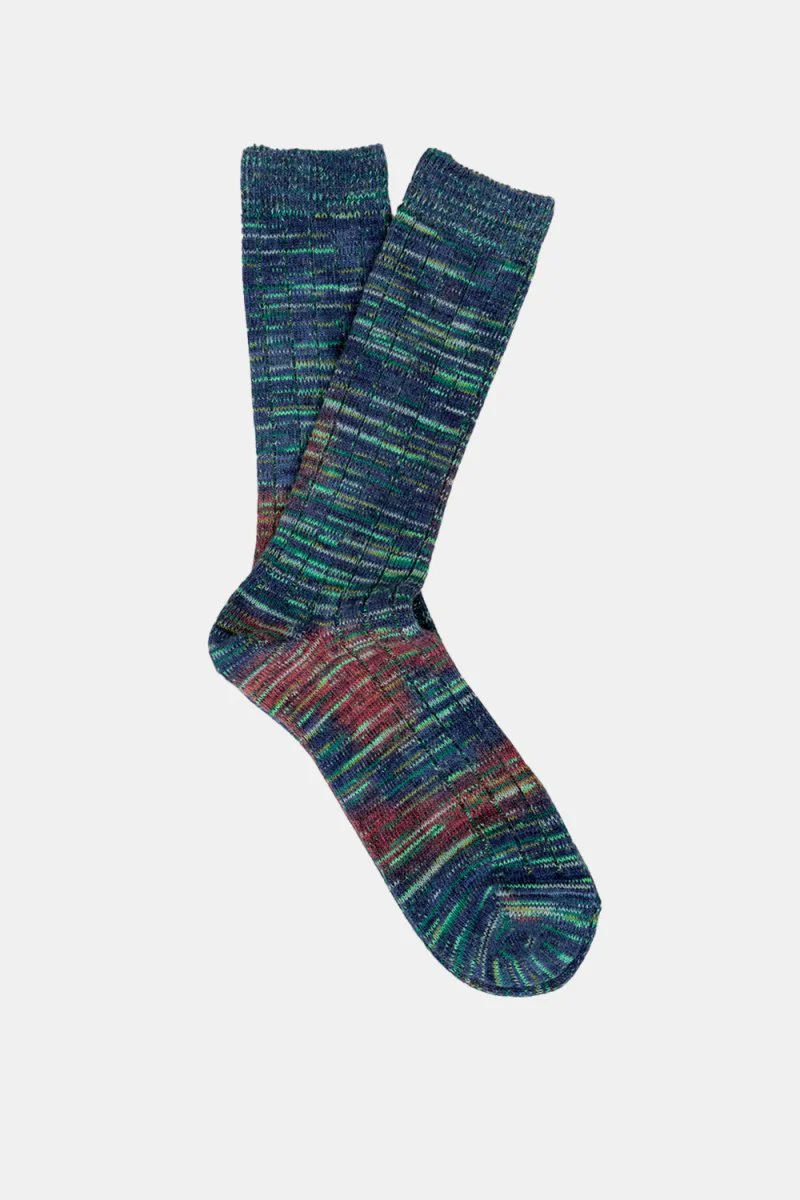 Anonymous Ism Digital Knit Crew Socks (Navy)