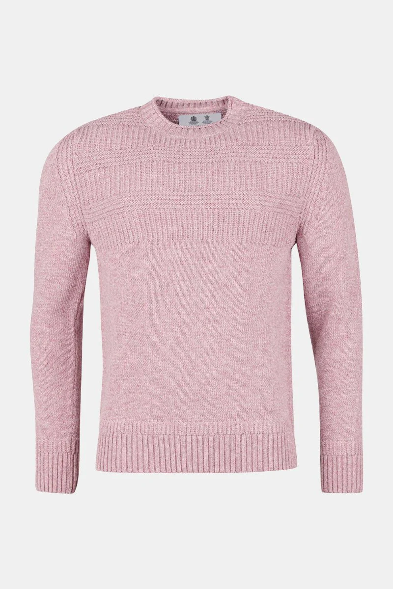 Barbour White Label Amherst Crew Sweatshirt (Pink Cinder) - Image 3