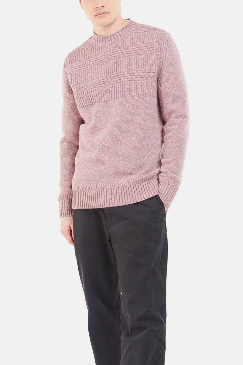 Barbour White Label Amherst Crew Sweatshirt (Pink Cinder) - Image 4