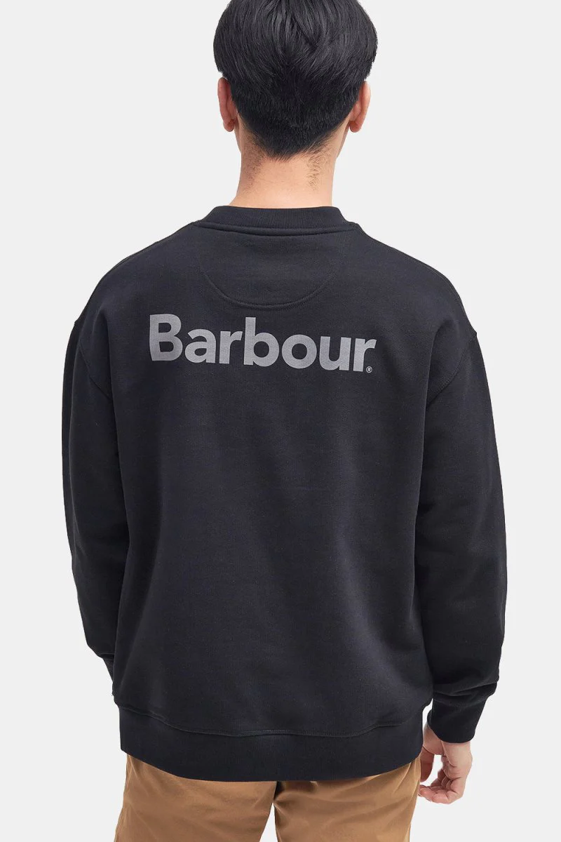 Barbour Nicholas Crew Sweatshirt (Black) - Image 5