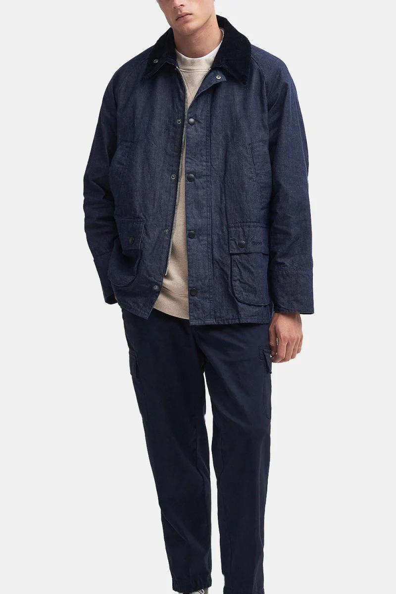 Barbour Oversized Bedale Jacket (Casual Indigo) - Image 6