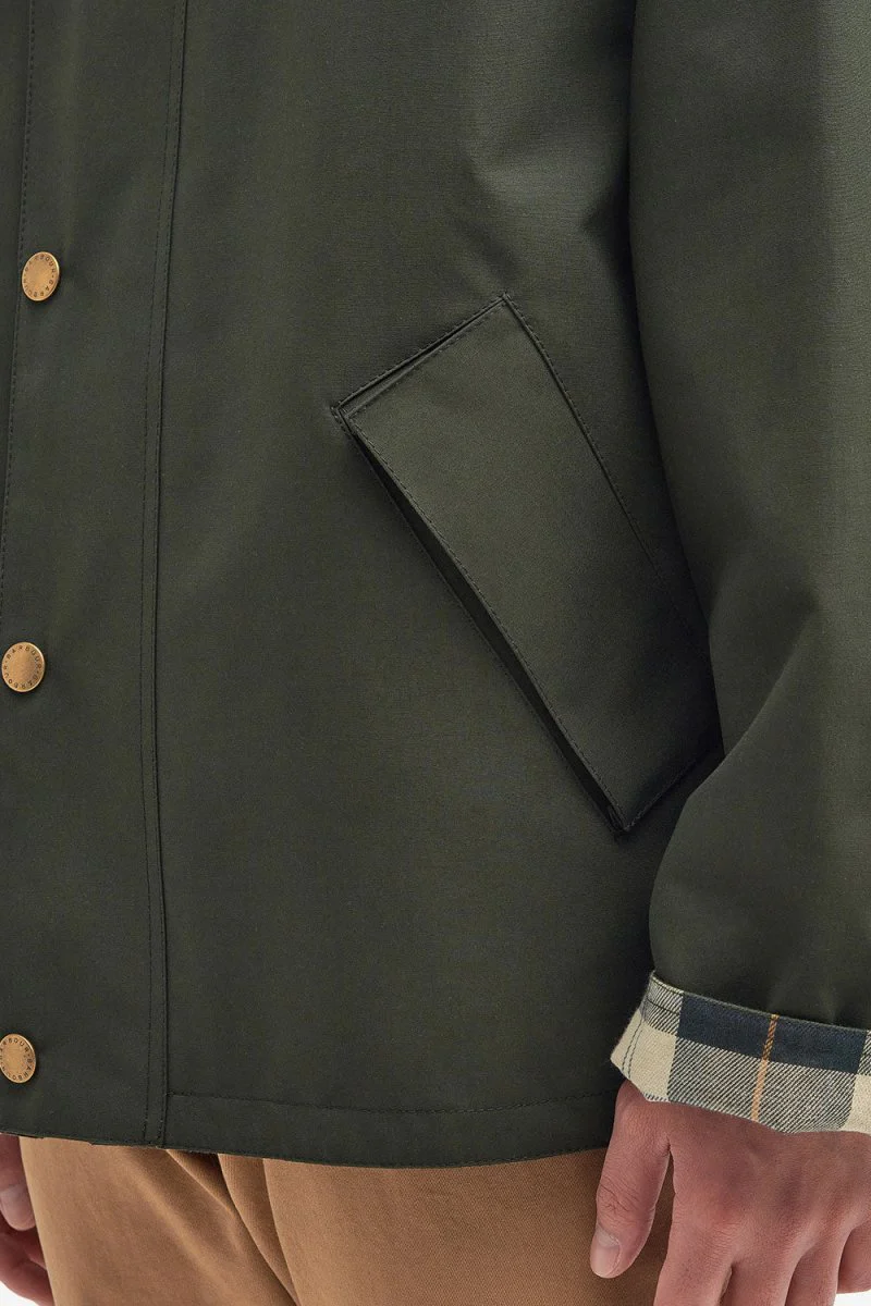 Barbour Oversized Reversible Transport Jacket (Sage) - Image 9