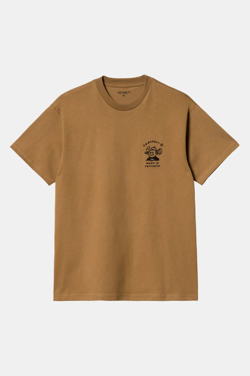 Carhartt WIP Short Sleeve Icons T-Shirt (Hamilton Brown/Black) - Image 5