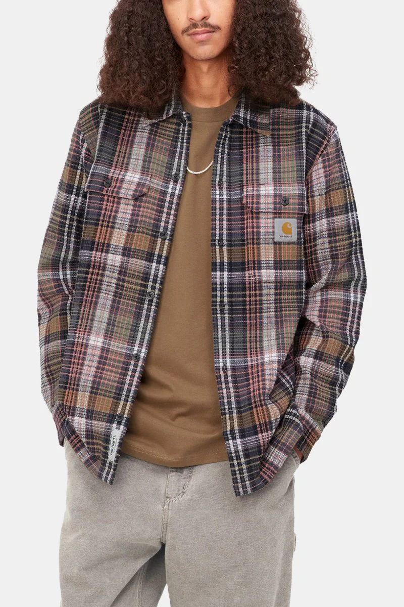 Carhartt WIP L/S Valmon Shirt (Hamilton Brown) - Image 3