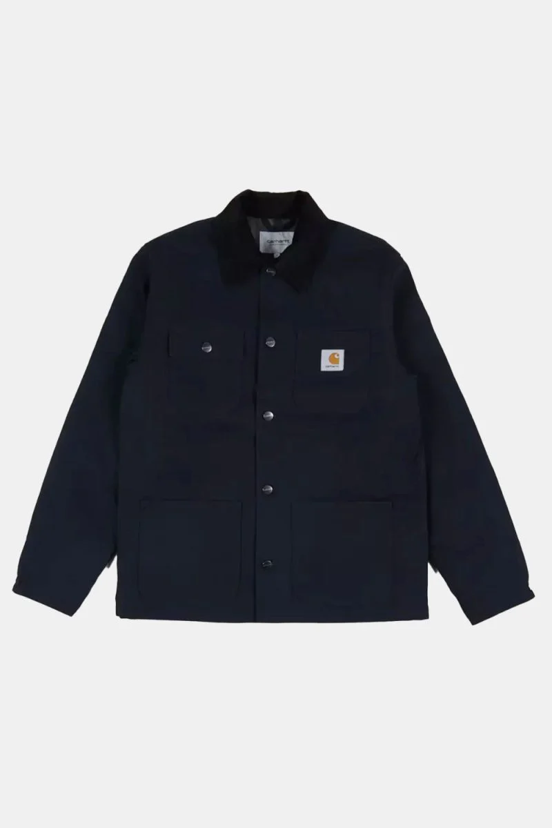 Carhartt WIP Michigan Organic Cotton Rigid Jacket (Dark Navy & Black) - Image 3