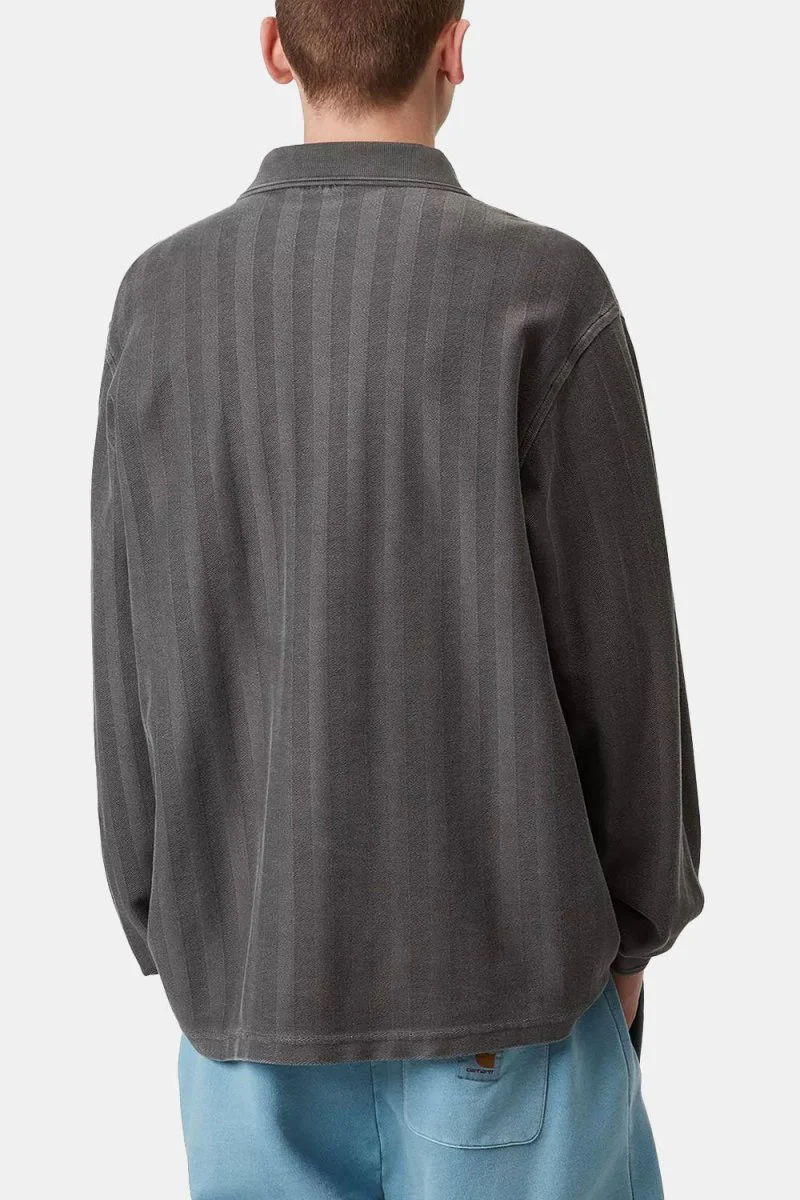 Carhartt WIP Morrison Rugby Shirt (Black Pigment) - Image 2