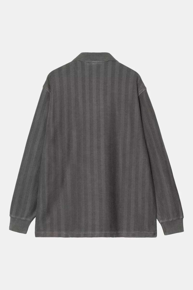 Carhartt WIP Morrison Rugby Shirt (Black Pigment) - Image 3
