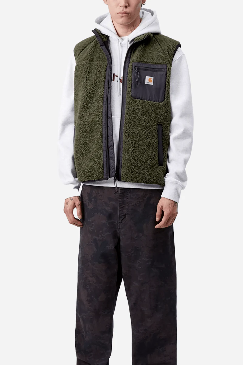 Carhartt WIP Prentis Vest Liner Fleece (Opuntia/Black) - Image 3