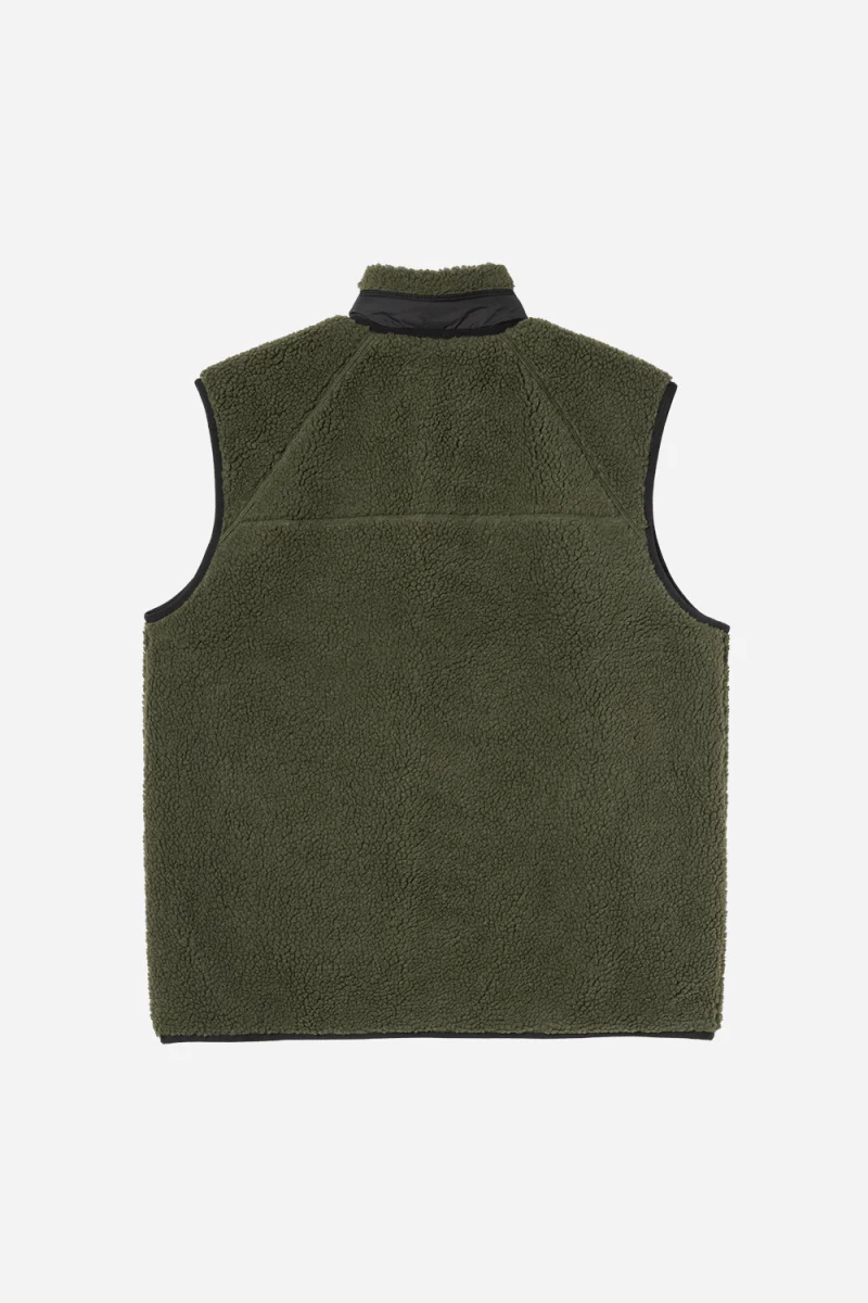 Carhartt WIP Prentis Vest Liner Fleece (Opuntia/Black) - Image 6