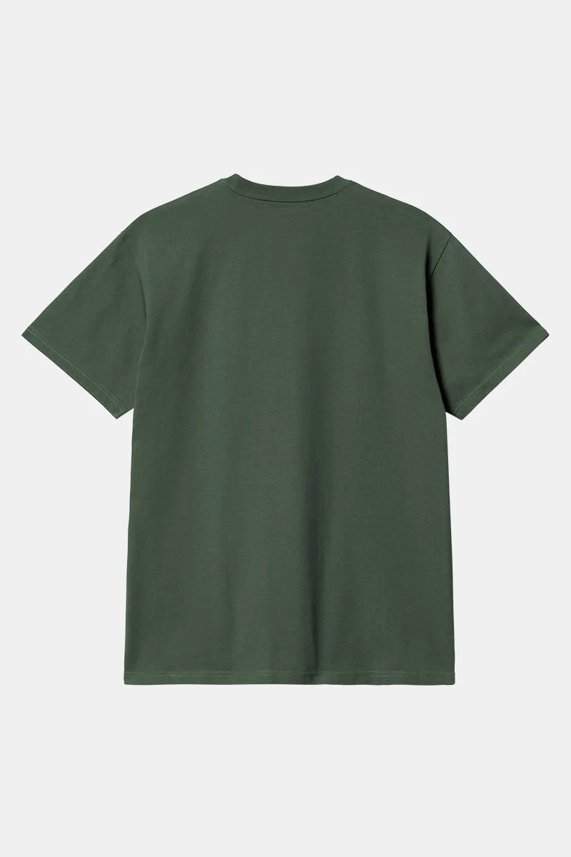Carhartt WIP Short Sleeve Chase T-Shirt (Sycamore/Gold) - Image 2