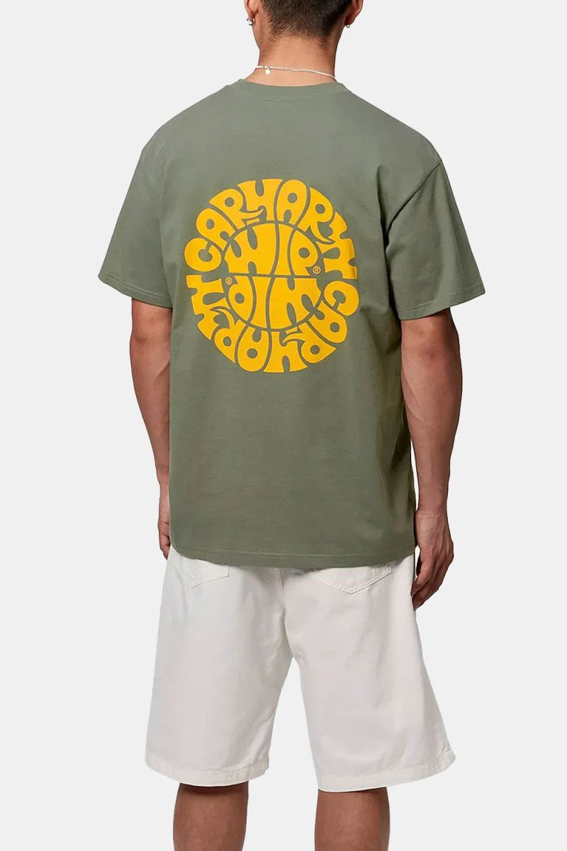 Carhartt WIP Short Sleeve Jazzy T-Shirt (Park/Quince) - Image 4