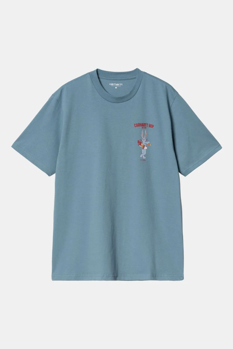 Carhartt WIP Short Sleeve Old Friend T-Shirt (Clay Blue) - Image 2