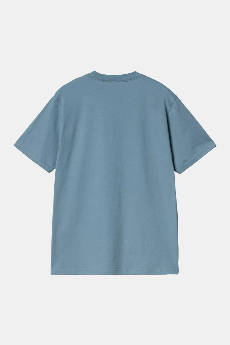 Carhartt WIP Short Sleeve Old Friend T-Shirt (Clay Blue) - Image 4