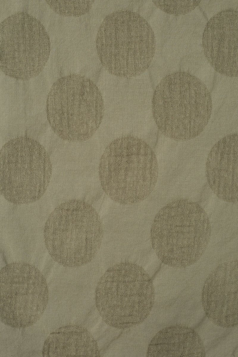 Universal Works Dot Cotton Road Shirt (Light Olive) - Image 4