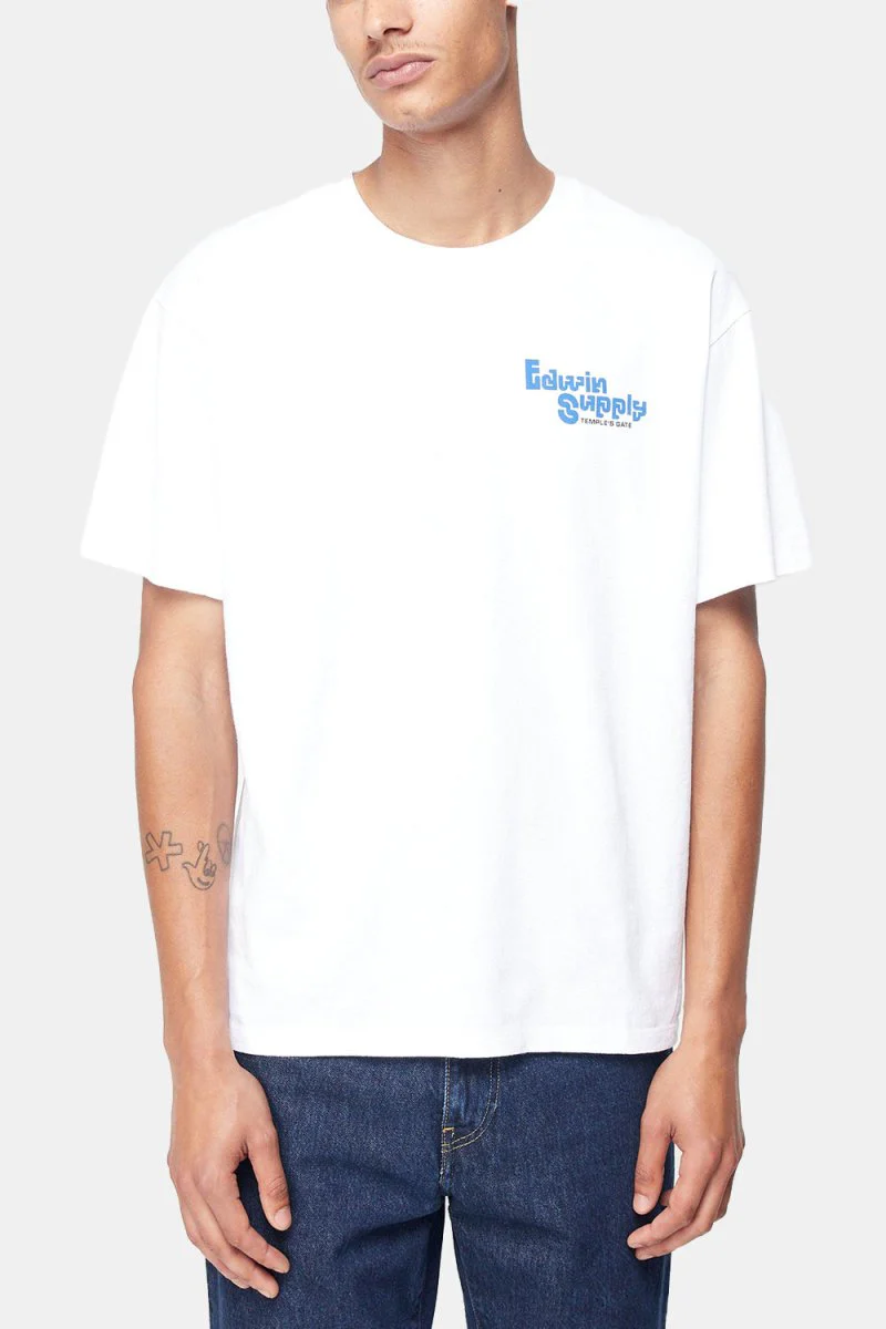 Edwin Temple's Gate T-Shirt (White Garment Wash) - Image 2