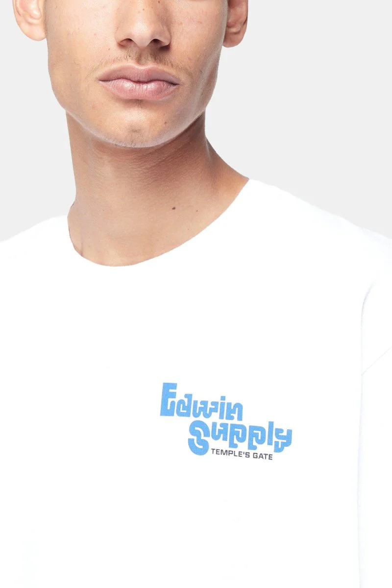 Edwin Temple's Gate T-Shirt (White Garment Wash) - Image 5