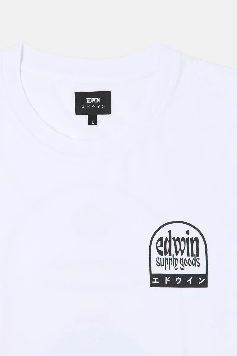 Edwin Fuji Supply Goods T-Shirt (White) - Image 5