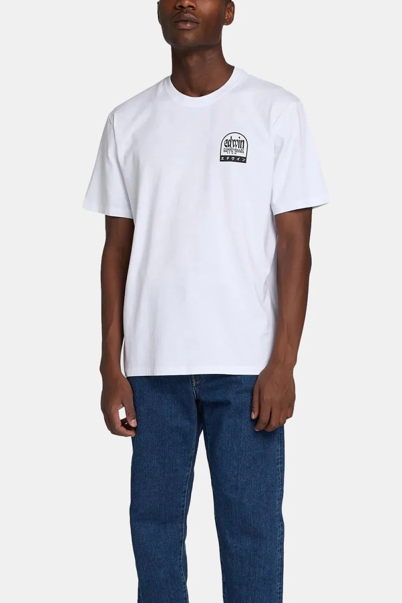 Edwin Fuji Supply Goods T-Shirt (White) - Image 6