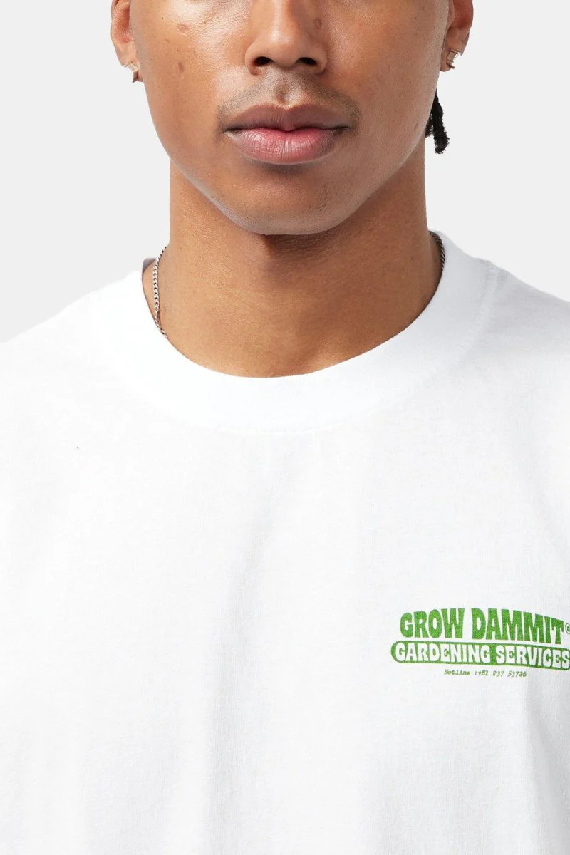 Edwin Gardening Services T-Shirt (White) - Image 3
