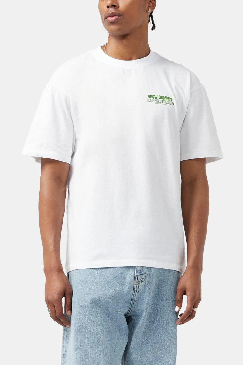 Edwin Gardening Services T-Shirt (White) - Image 7