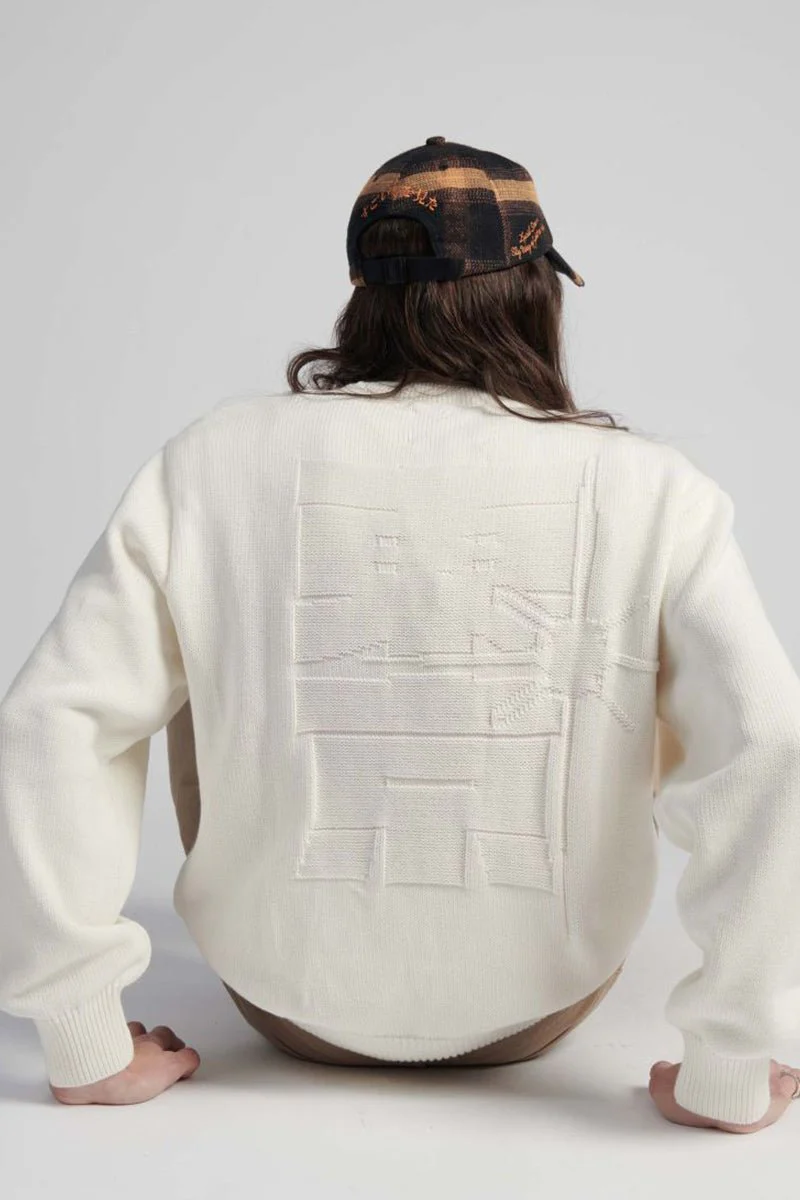 Edwin Union Knitted Sweatshirt (Off White) - Image 4