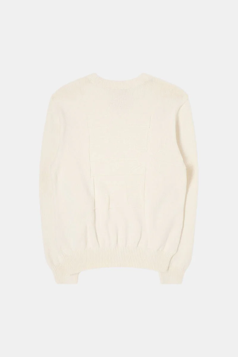 Edwin Union Knitted Sweatshirt (Off White) - Image 7
