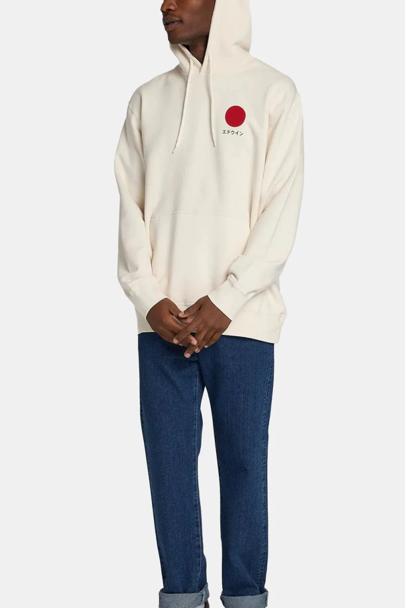Edwin Japanese Sun Hooded Sweatshirt (Whisper White)
