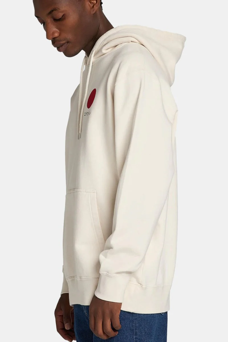 Edwin Japanese Sun Hooded Sweatshirt (Whisper White) - Image 2