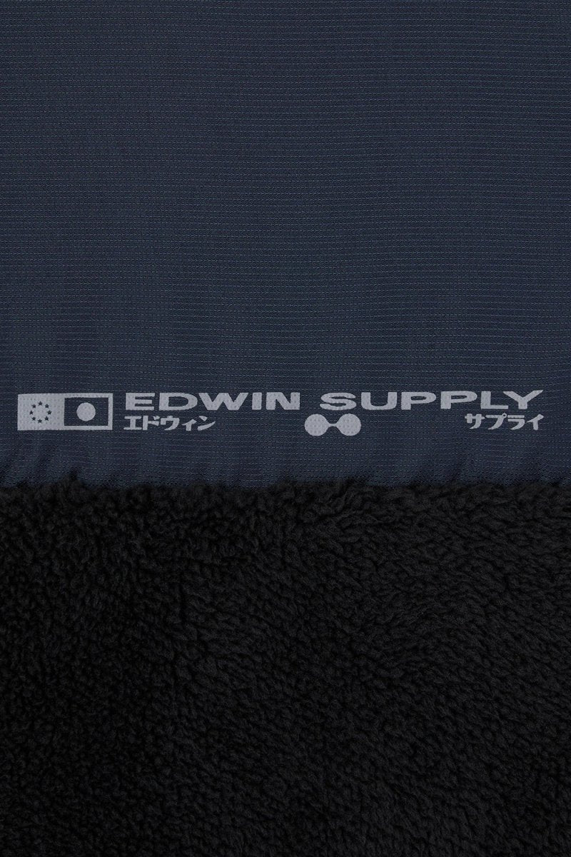 Edwin Kaiteki Half Zip Lightweight Fleece Sweat (Black) - Image 5