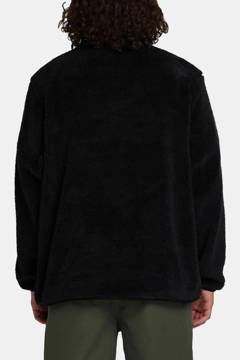 Edwin Kaiteki Half Zip Lightweight Fleece Sweat (Black) - Image 7