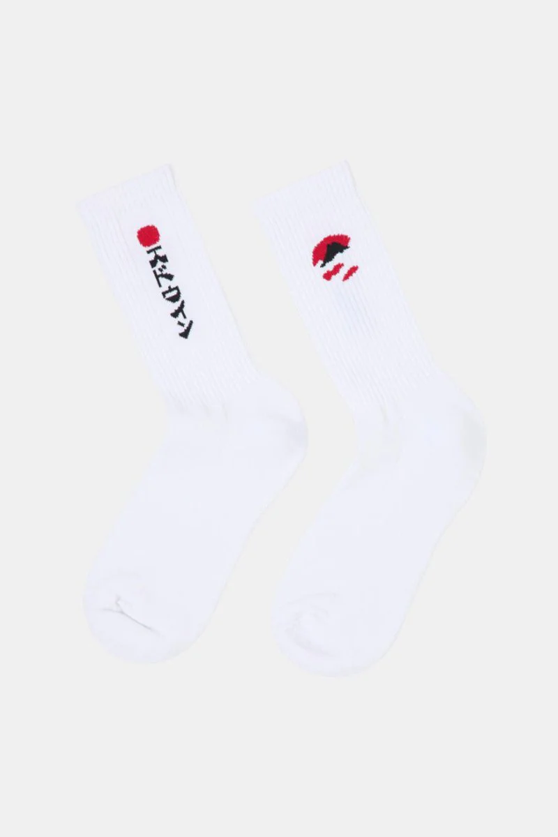 Edwin Kamifuji Socks (White)