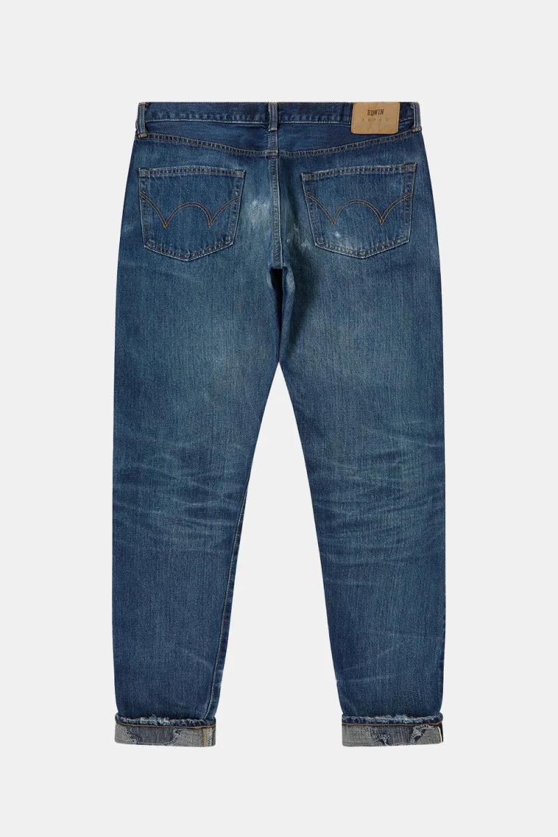 Edwin Regular Kaihara Tapered Rainbow Selvage Jeans (Dark Pure Indigo) - Image 4