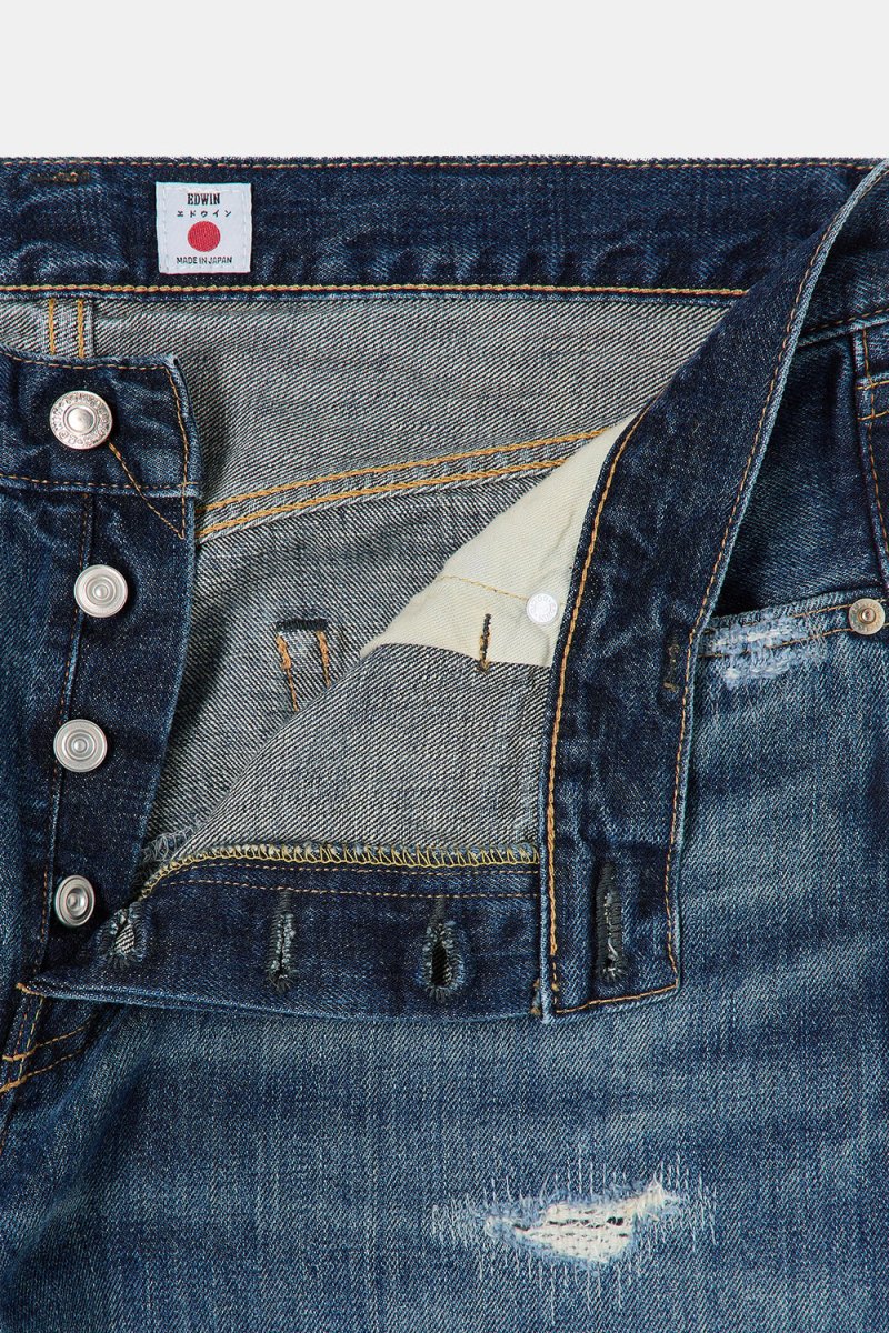 Edwin Regular Kaihara Tapered Rainbow Selvage Jeans (Dark Pure Indigo) - Image 8