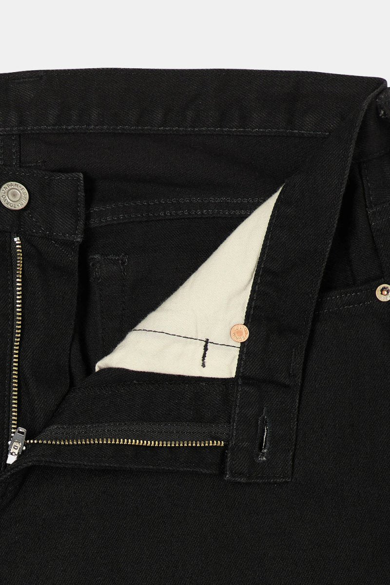 Edwin Slim Tapered Kaihara Black Rinsed Jeans (Green & White Selvage) - Image 3