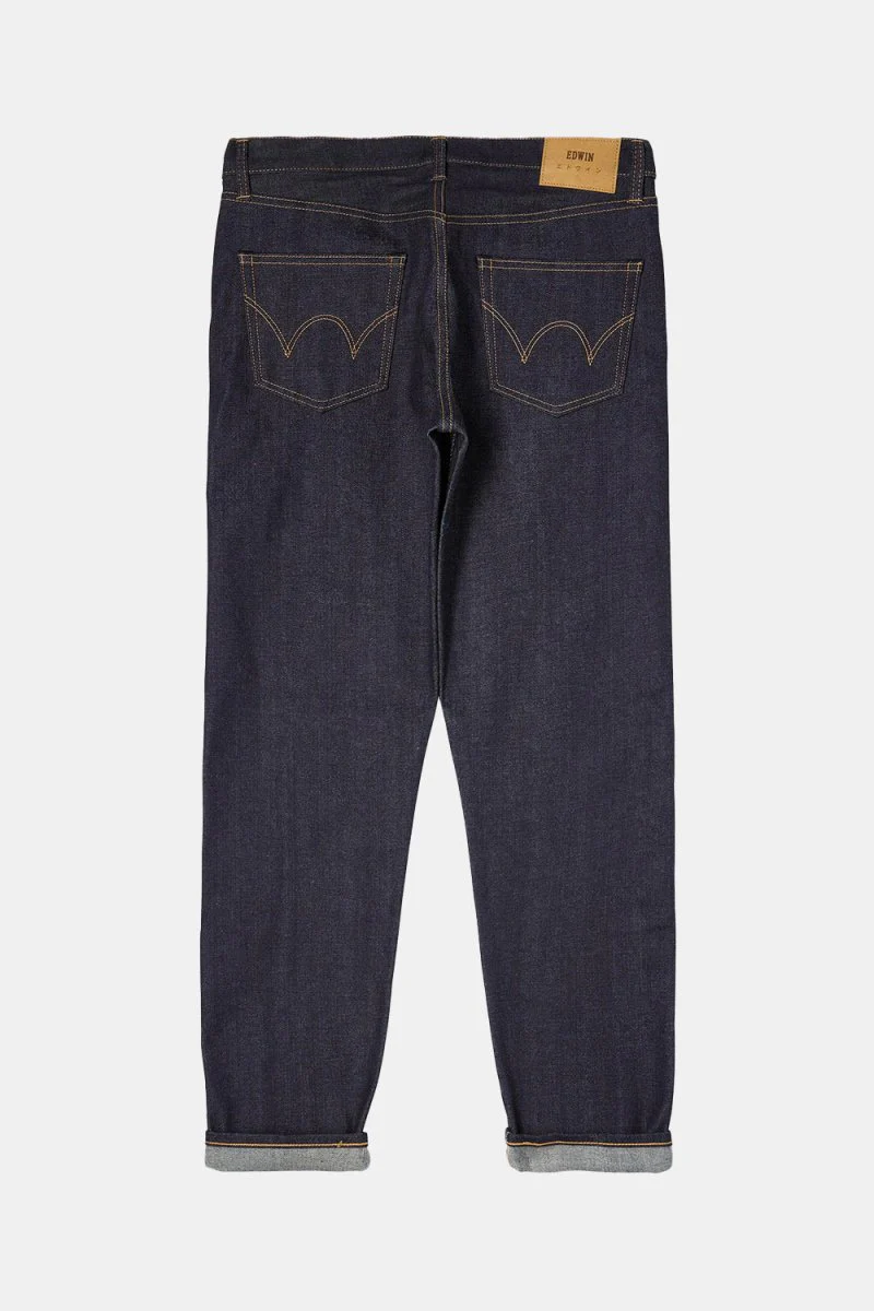 Edwin Regular Tapered Kurabo Recycled Denim Jeans (Unwashed Blue) - Image 8