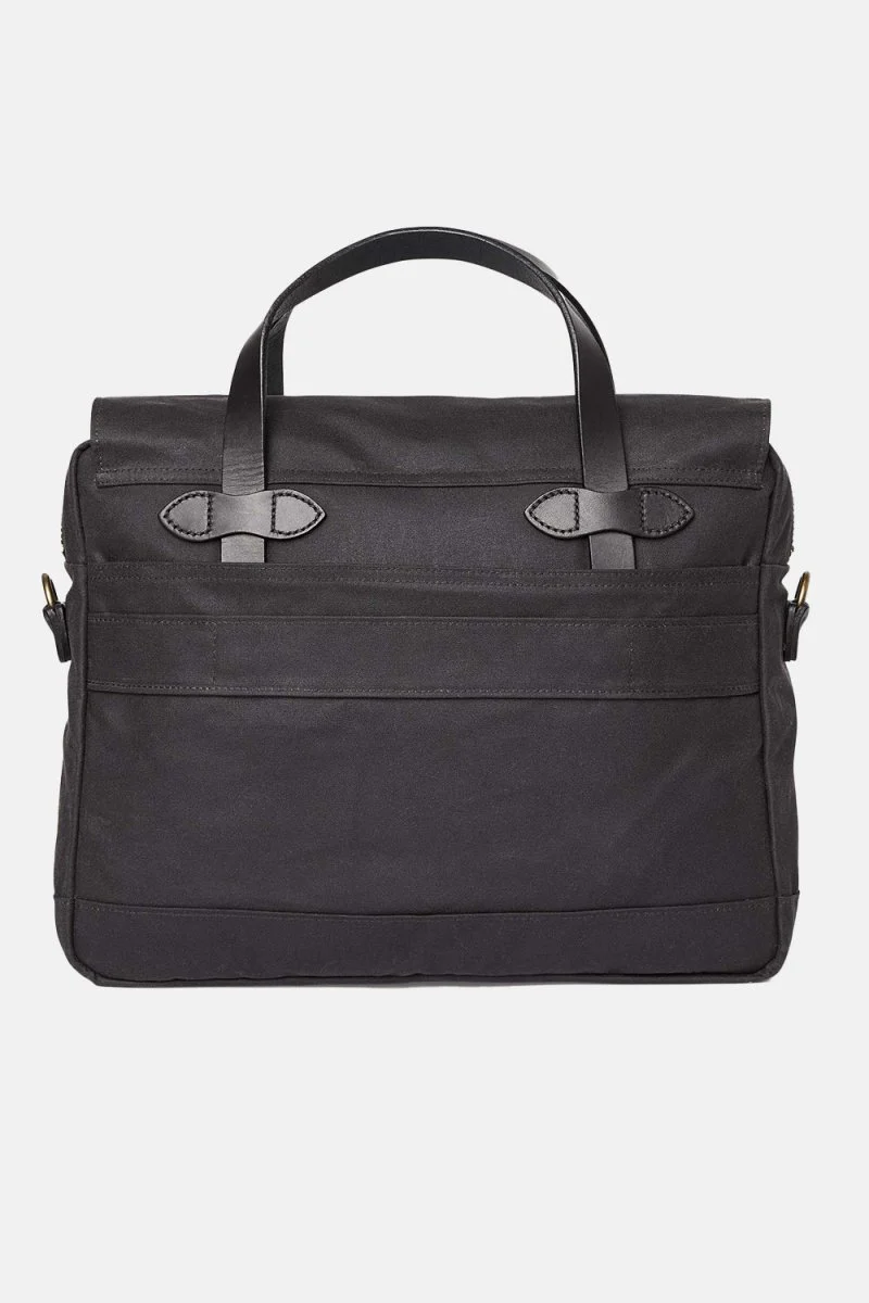 Filson 24-Hour Hour Tin Cloth Briefcase (Cinder Black) - Image 8