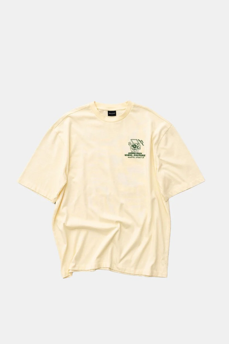 Goodies Sportive Vinyl Culture T-Shirt (Ecru) - Image 4
