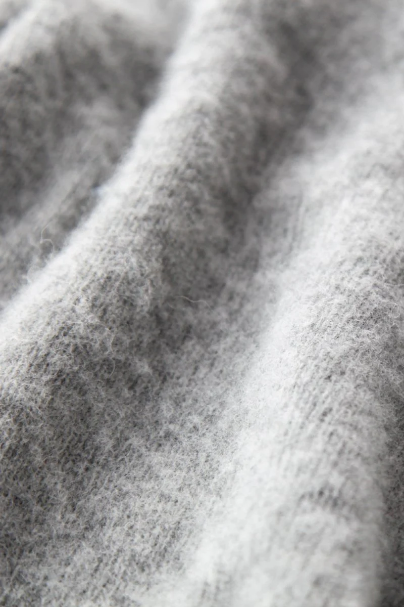 Half Dozen Shaggy Double-Brushed High Neck Crew (Silver Grey) - Image 20