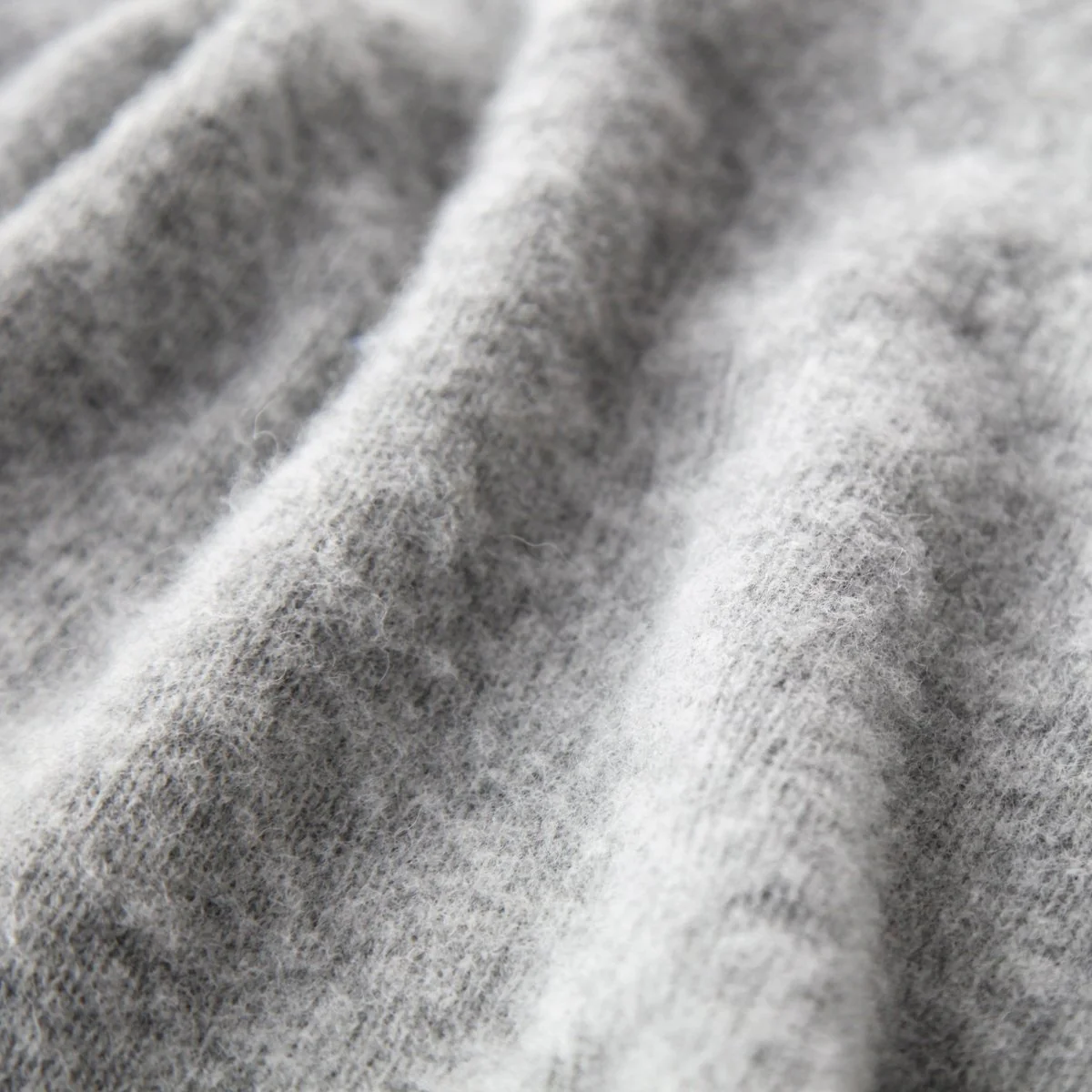Half Dozen Shaggy Double-Brushed High Neck Crew (Silver Grey) - Image 6