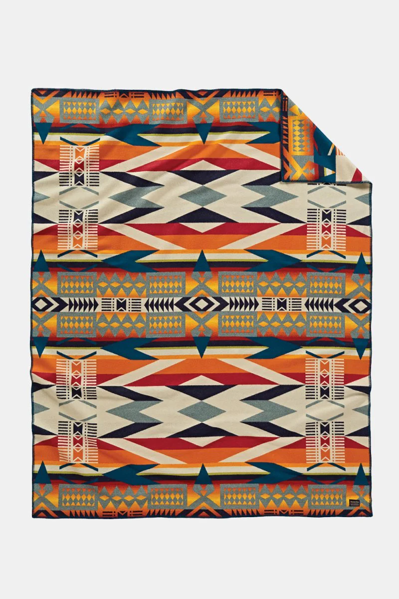 Pendleton Unnapped Jacquard Robe (Fire Legend Sunset) - Image 3