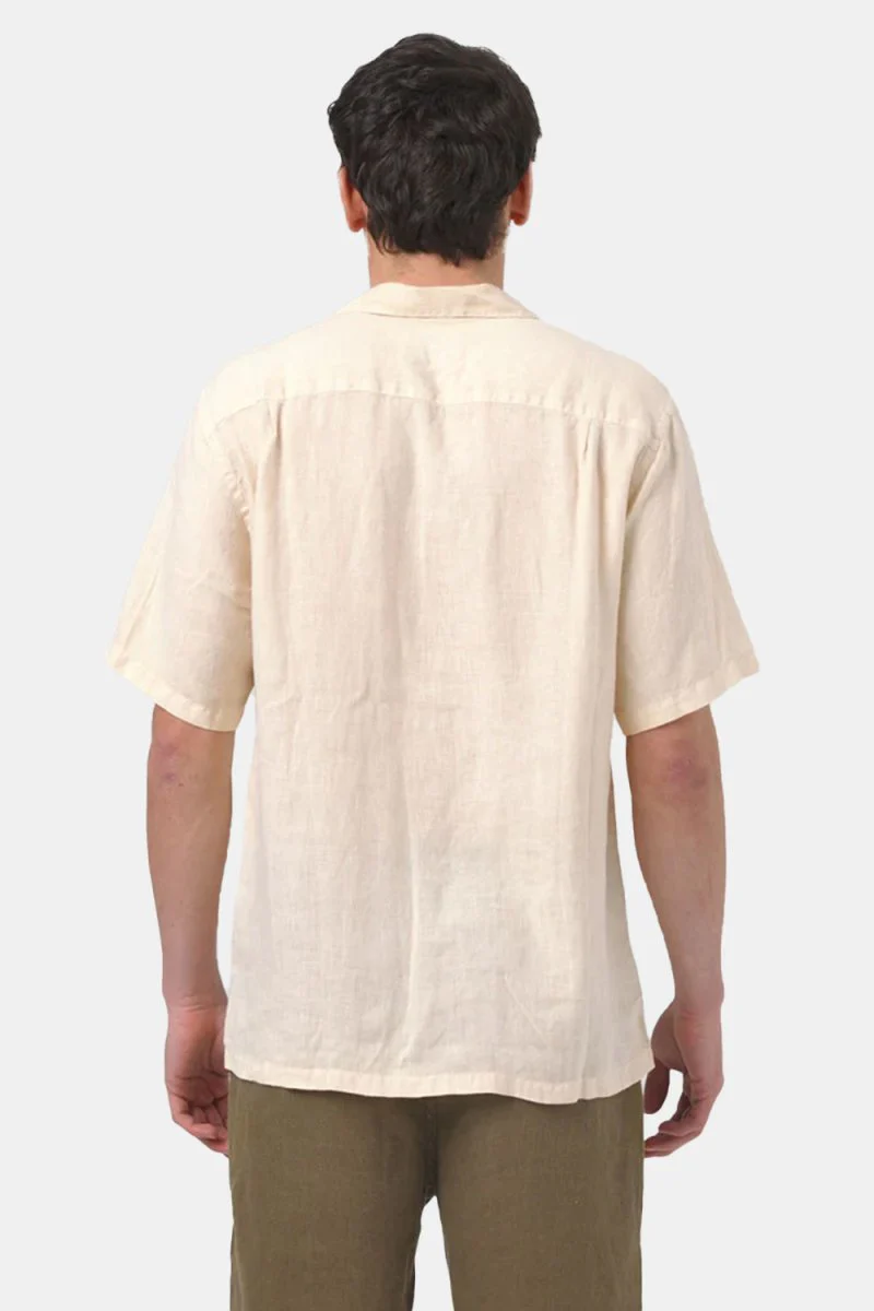 Portuguese Flannel Linen Camp Collar Shirt (Raw) - Image 2