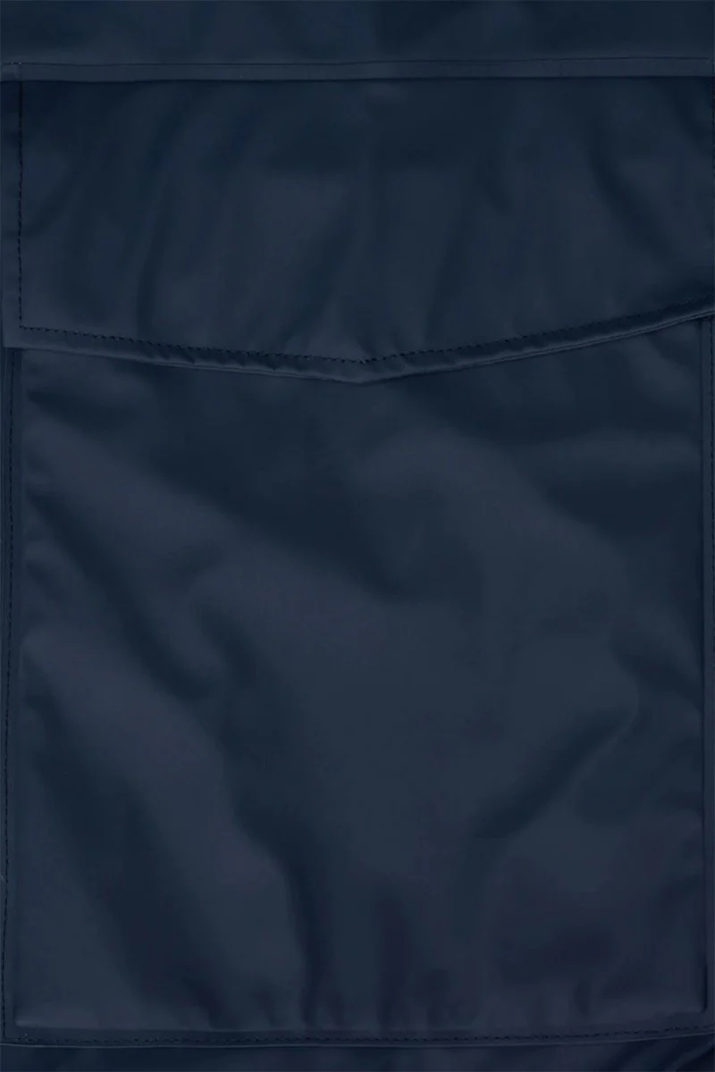 Rains Waterproof Short Hooded Coat (Blue) - Image 5