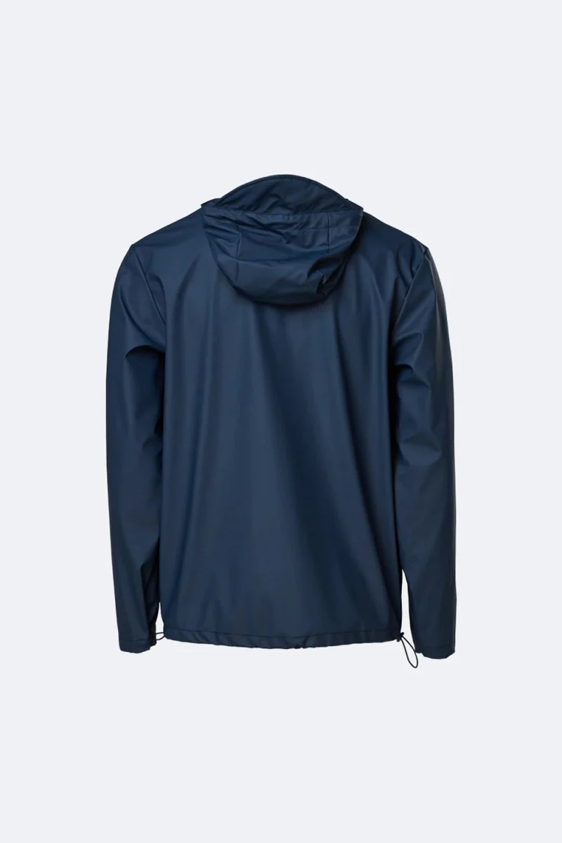 Rains Waterproof Short Hooded Coat (Blue) - Image 6