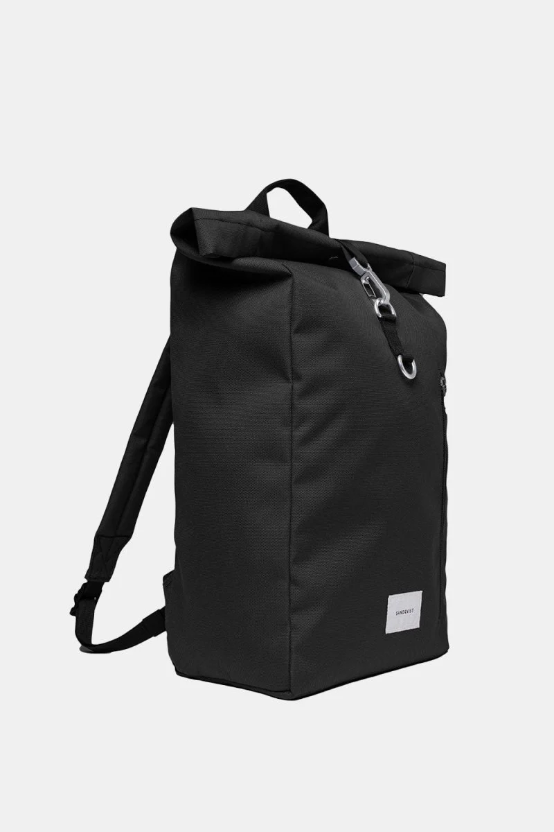 Sandqvist Ground Rolltop L Backpack (Black/Black) - Image 2