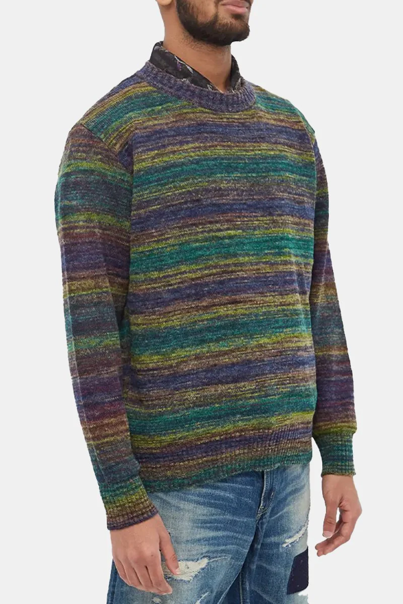 Anonymous Ism Splash Crew Knit (Moss) - Image 3
