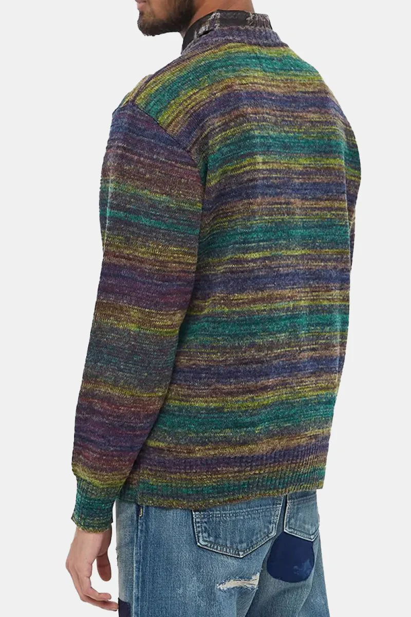 Anonymous Ism Splash Crew Knit (Moss) - Image 5