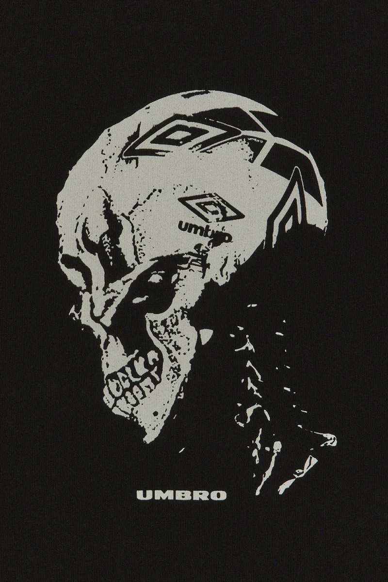 Umbro Skull Ball Regular T-Shirt (Black) - Image 2