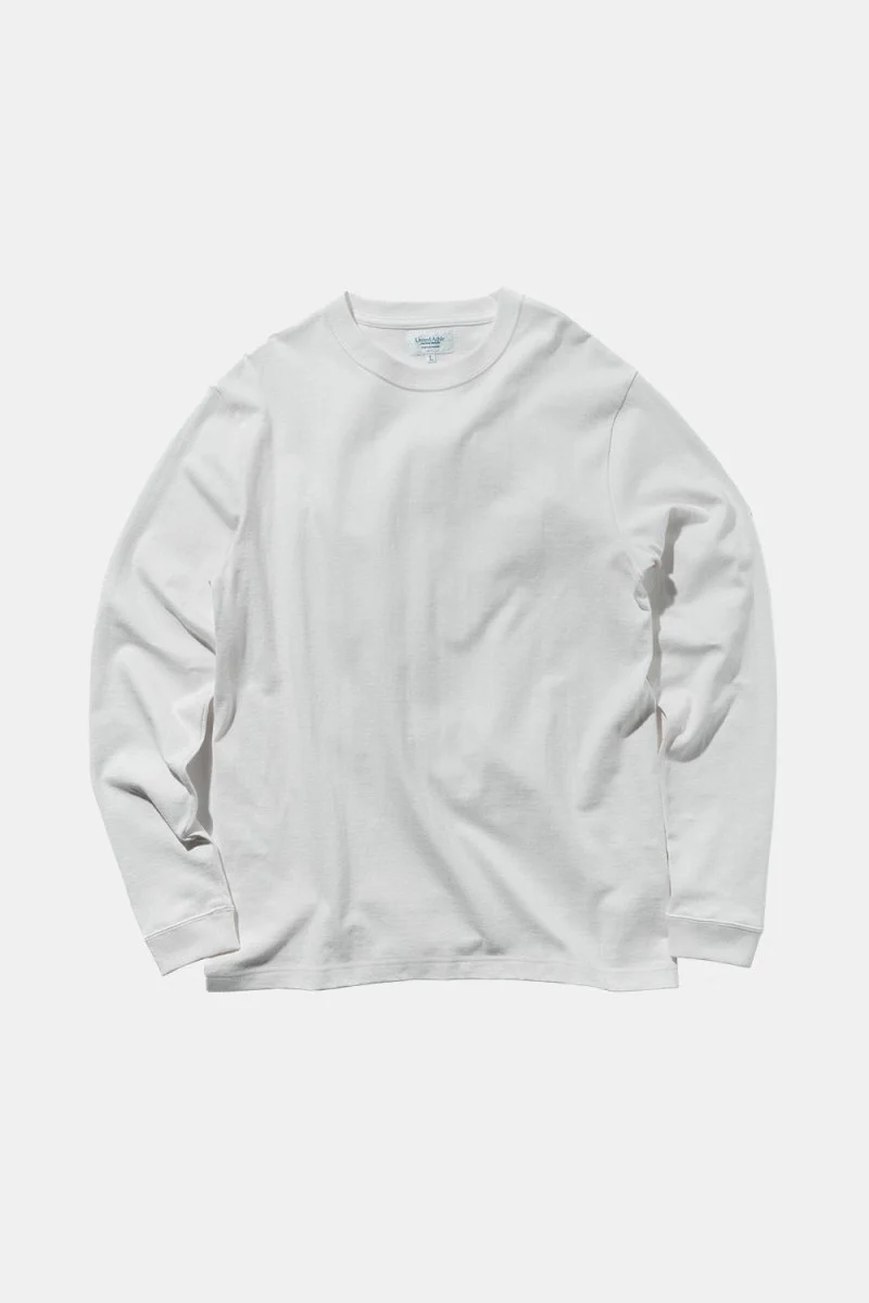 United Athle Japan Made Standard Fit Long Sleeve T-shirt (White) - Image 2