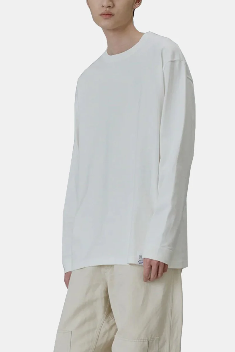 United Athle Japan Made Standard Fit Long Sleeve T-shirt (White) - Image 3